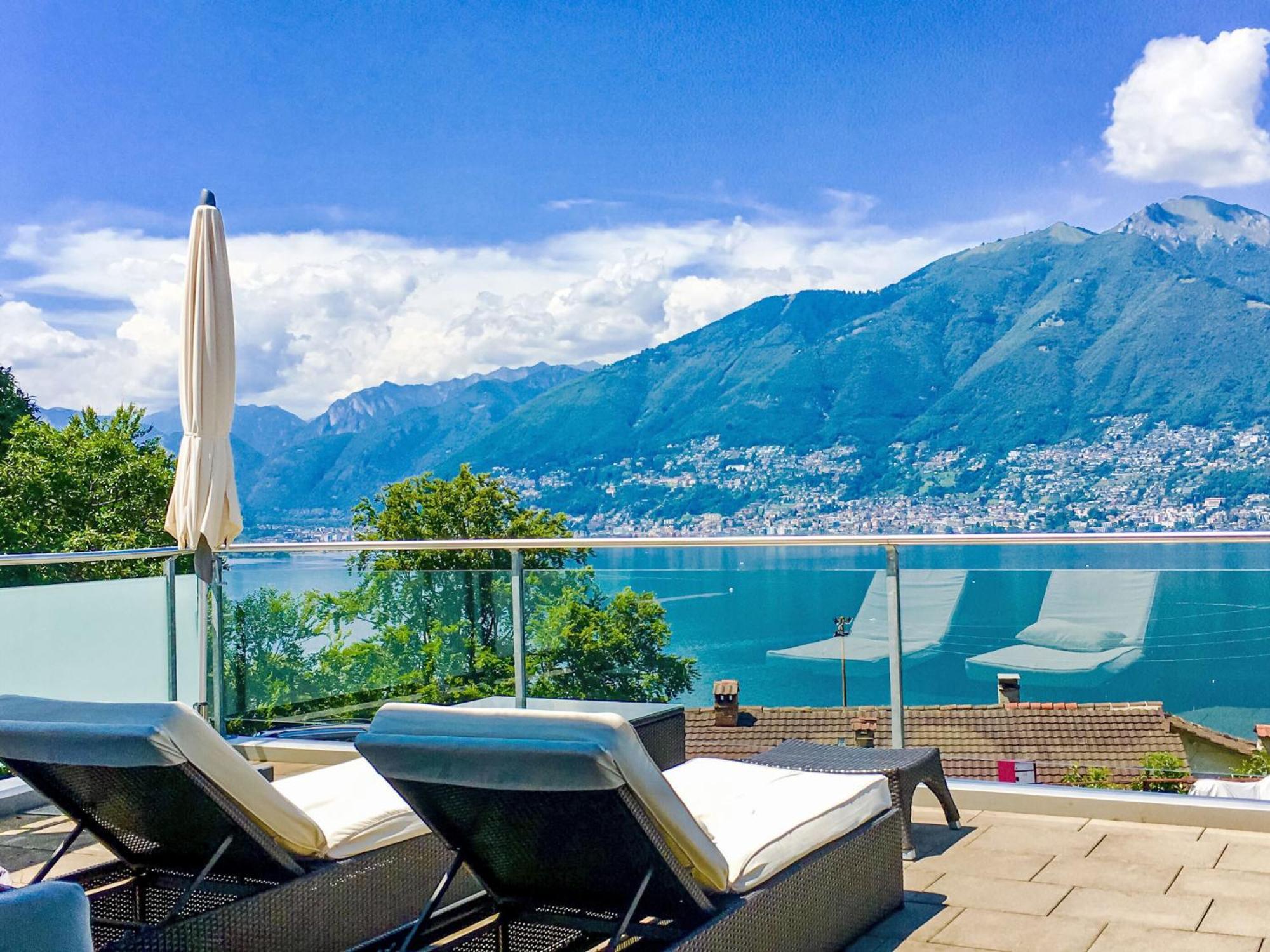 Apartment Vista Lago Maggiore 1-Floor Left By Interhome Gambarogno Ngoại thất bức ảnh