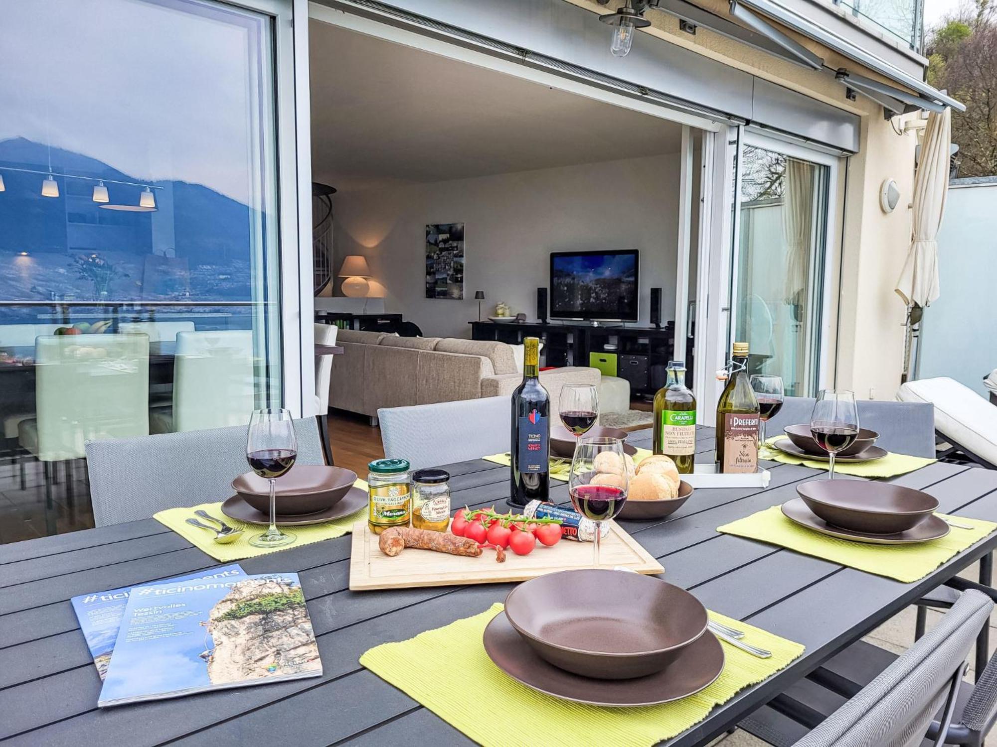 Apartment Vista Lago Maggiore 1-Floor Left By Interhome Gambarogno Ngoại thất bức ảnh