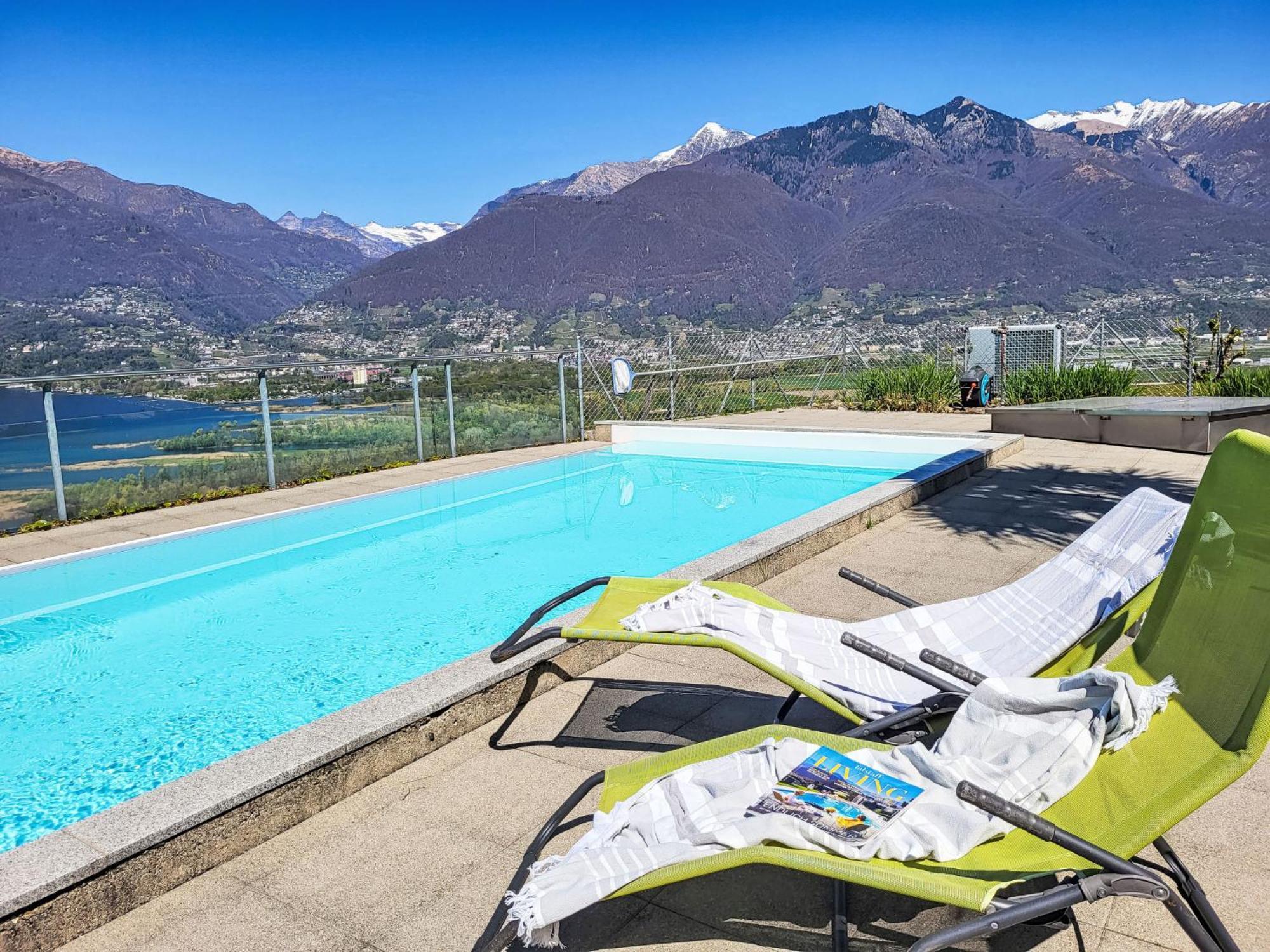 Apartment Vista Lago Maggiore 1-Floor Left By Interhome Gambarogno Ngoại thất bức ảnh
